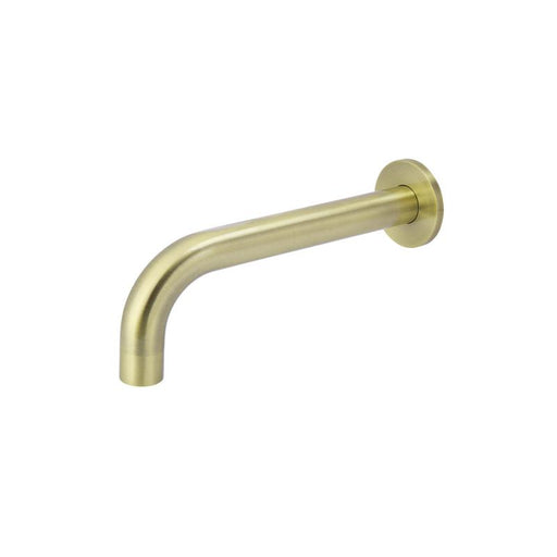 Meir Universal Round Curved Spout - PVD Tiger Bronze-blue-leaf-bathware