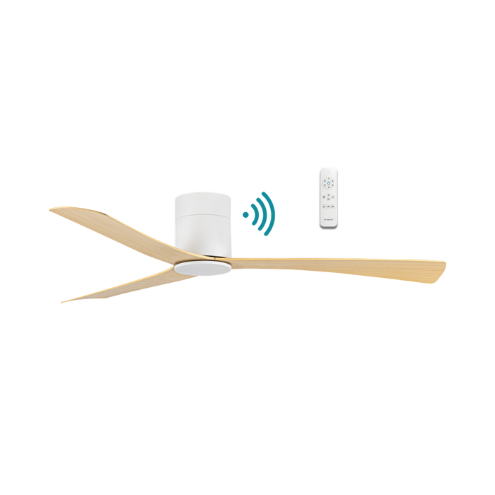 Martec Metro DC 52″ Smart Ceiling Fan With WIFI Remote Control - White Oak