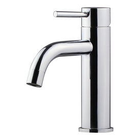 Mixx Anise Basin Mixer Curved Spout - Chrome-Blue Leaf Bathware &amp; Tiles