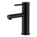 Mixx Anise Basin Mixer Straight Spout - Matt Black-Blue Leaf Bathware &amp; Tiles