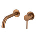Mixx Anise Dual Wall Plate Mixer - Brushed Bronze-Blue Leaf Bathware &amp; Tiles
