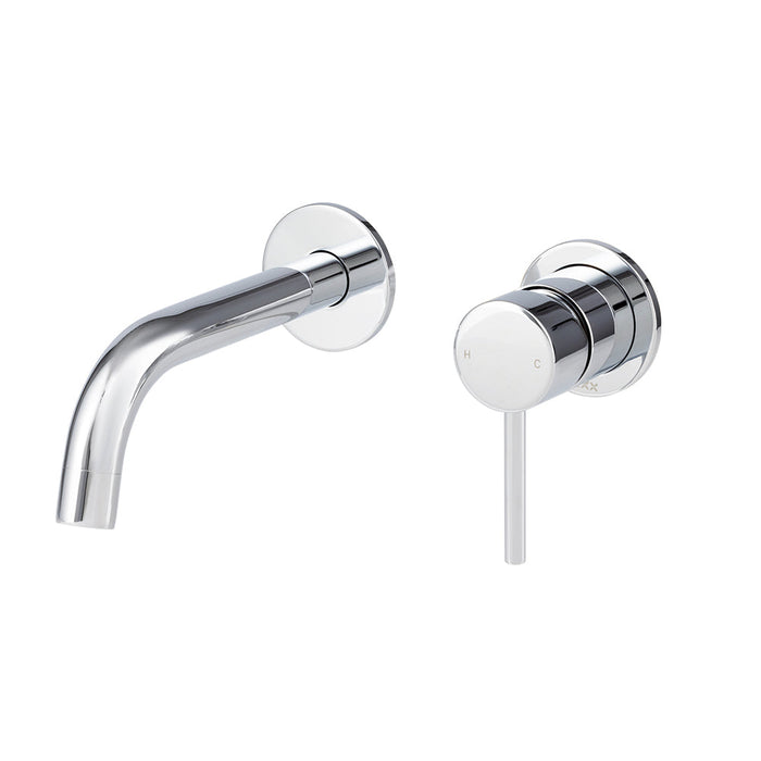 Mixx Anise Dual Wall Plate Mixer Trim Kit - Chrome-Blue Leaf Bathware &amp; Tiles
