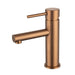 Mixx Anise Eco Basin Mixer Straight Spout - Brushed Bronze-Blue Leaf Bathware &amp; Tiles