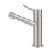 Mixx Anise Eco Basin Mixer Upswept Spout - Brushed Nickel-Blue Leaf Bathware &amp; Tiles