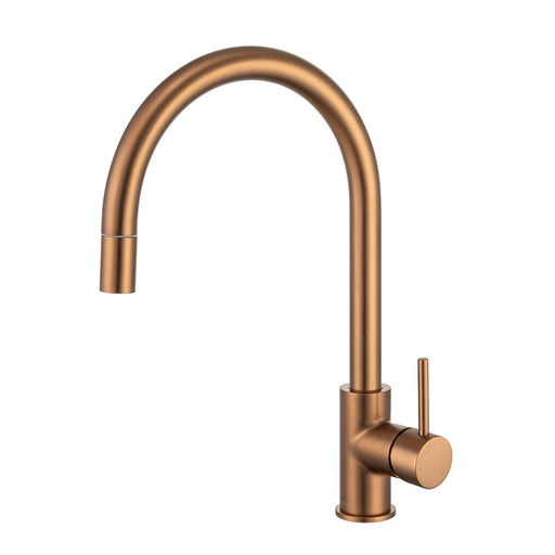 Mixx Anise Eco Pull Out Sink Mixer - Brushed Bronze-Blue Leaf Bathware &amp; Tiles