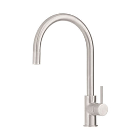 Mixx Anise Eco Pull Out Sink Mixer - Brushed Nickel-Blue Leaf Bathware &amp; Tiles