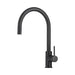 Mixx Anise Eco Pull Out Sink Mixer - Matt Black-Blue Leaf Bathware &amp; Tiles