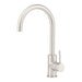 Mixx Anise Eco Round Sink Mixer - Brushed Nickel-Blue Leaf Bathware &amp; Tiles