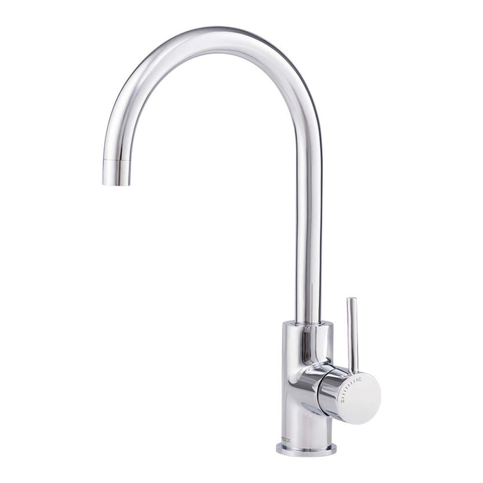 Mixx Anise Eco Round Sink Mixer - Chrome-Blue Leaf Bathware &amp; Tiles
