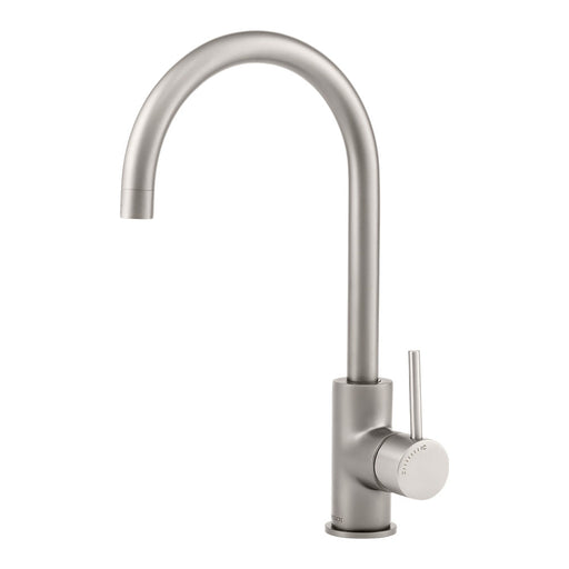 Mixx Anise Eco Round Sink Mixer - Gun Metal-Blue Leaf Bathware &amp; Tiles