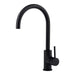 Mixx Anise Eco Round Sink Mixer - Matt Black-Blue Leaf Bathware &amp; Tiles