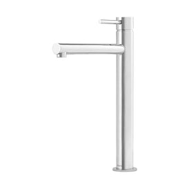 Mixx Anise Eco Tower Vessel Mixer Straight Spout - Chrome-Blue Leaf Bathware &amp; Tiles