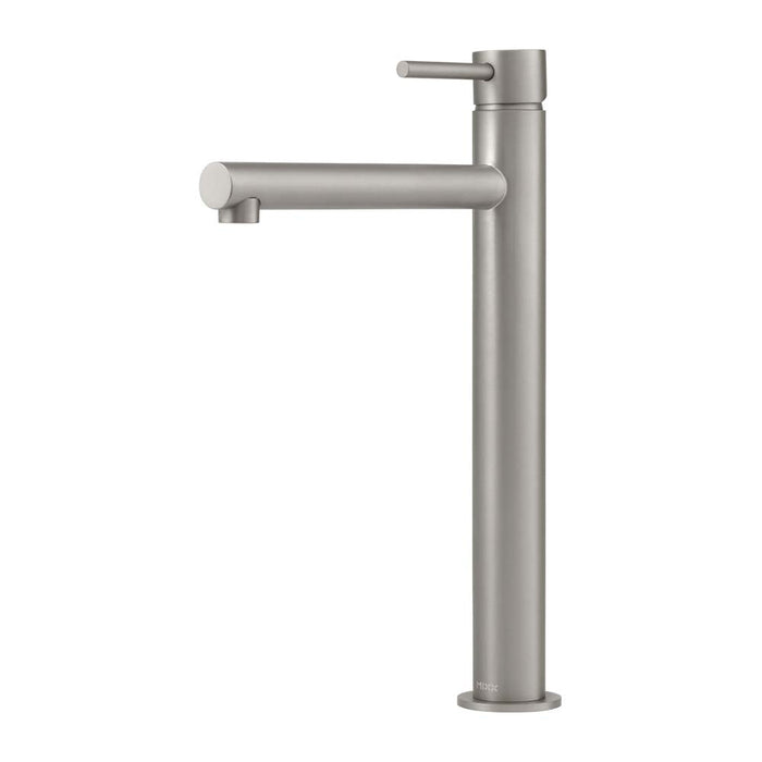Mixx Anise Eco Tower Vessel Mixer Straight Spout - Gun Metal-Blue Leaf Bathware &amp; Tiles