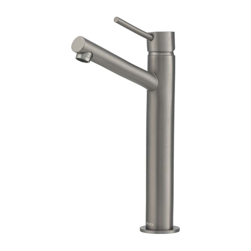 Mixx Anise Eco Tower Vessel Mixer Upswept Spout - Gun Metal-Blue Leaf Bathware &amp; Tiles