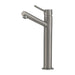 Mixx Anise Eco Tower Vessel Mixer Upswept Spout - Gun Metal-Blue Leaf Bathware &amp; Tiles