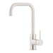 Mixx Anise Gooseneck Sink Mixer - Brushed Nickel-Blue Leaf Bathware &amp; Tiles