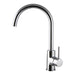 Mixx Anise Round Gooseneck Sink Mixer - Chrome-Blue Leaf Bathware &amp; Tiles