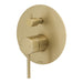 Mixx Anise Shower Diverter Mixer - Brushed Gold-Blue Leaf Bathware &amp; Tiles