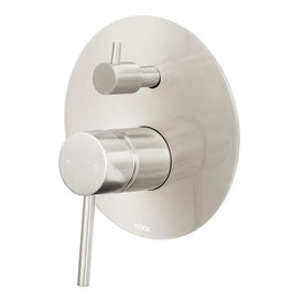 Mixx Anise Shower Diverter Mixer - Brushed Nickel-Blue Leaf Bathware &amp; Tiles
