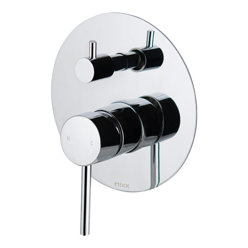 Mixx Anise Shower Diverter Mixer - Chrome-Blue Leaf Bathware &amp; Tiles