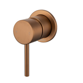 Mixx Anise Shower Mixer (60mm Backplate) - Brushed Bronze-Blue Leaf Bathware &amp; Tiles