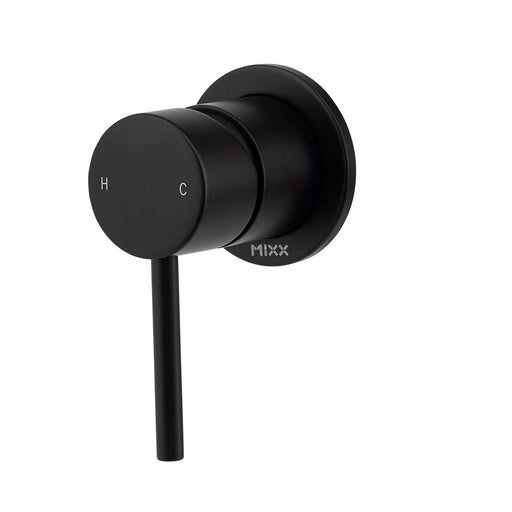 Mixx Anise Shower Mixer (60mm Backplate) - Matt Black-Blue Leaf Bathware &amp; Tiles