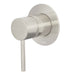 Mixx Anise Shower Mixer (80mm Backplate) - Brushed Nickel-Blue Leaf Bathware &amp; Tiles