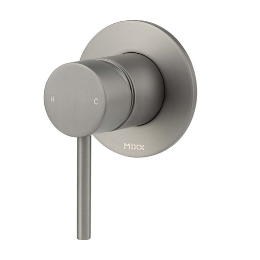 Mixx Anise Shower Mixer (80mm Backplate) - Gun Metal-Blue Leaf Bathware &amp; Tiles