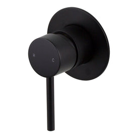 Mixx Anise Shower Mixer (80mm Backplate) - Matt Black-Blue Leaf Bathware &amp; Tiles