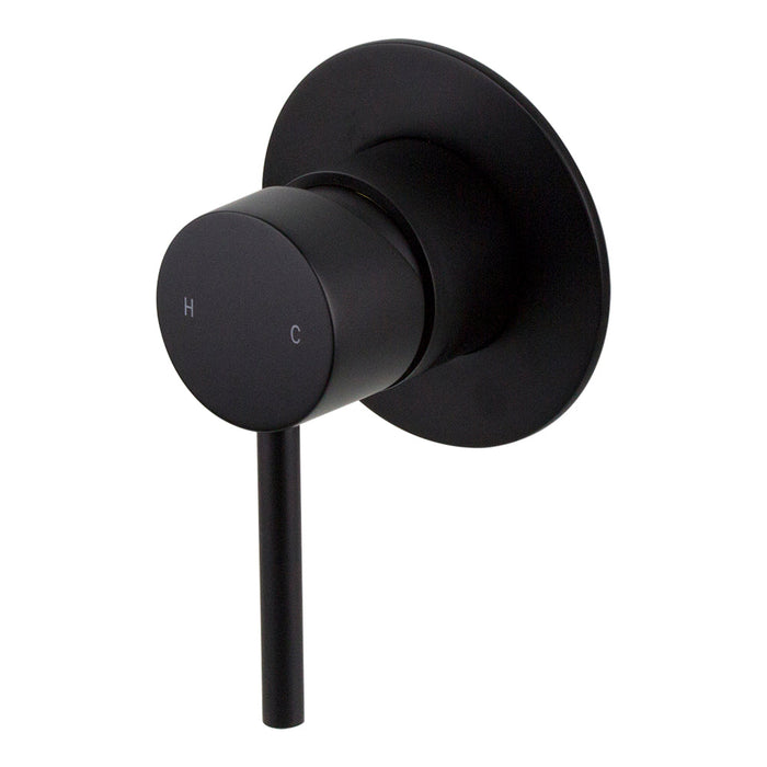 Mixx Anise Shower Mixer (80mm Backplate) - Matt Black-Blue Leaf Bathware &amp; Tiles