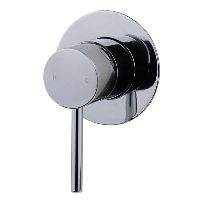 Mixx Anise Shower Mixer Trim Kit (80mm Backplate) - Chrome-Blue Leaf Bathware &amp; Tiles