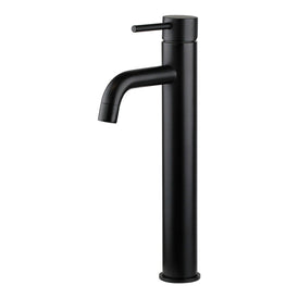 Mixx Anise Tower Vessel Mixer - Matt Black-Blue Leaf Bathware &amp; Tiles