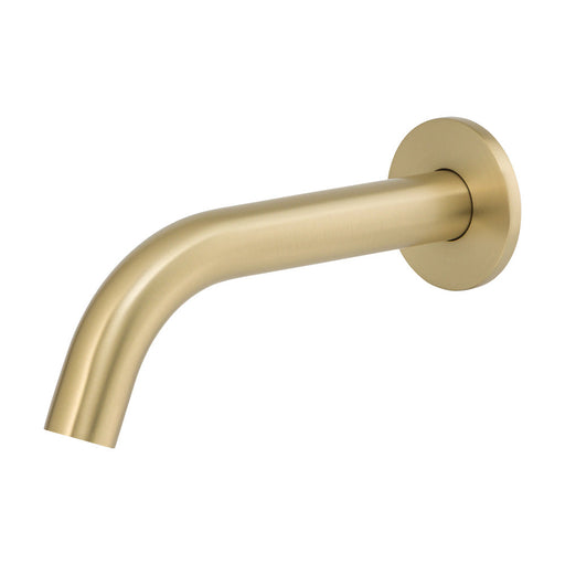 Mixx Anise Wall Basin Spout 180mm - Brushed Gold-Blue Leaf Bathware &amp; Tiles