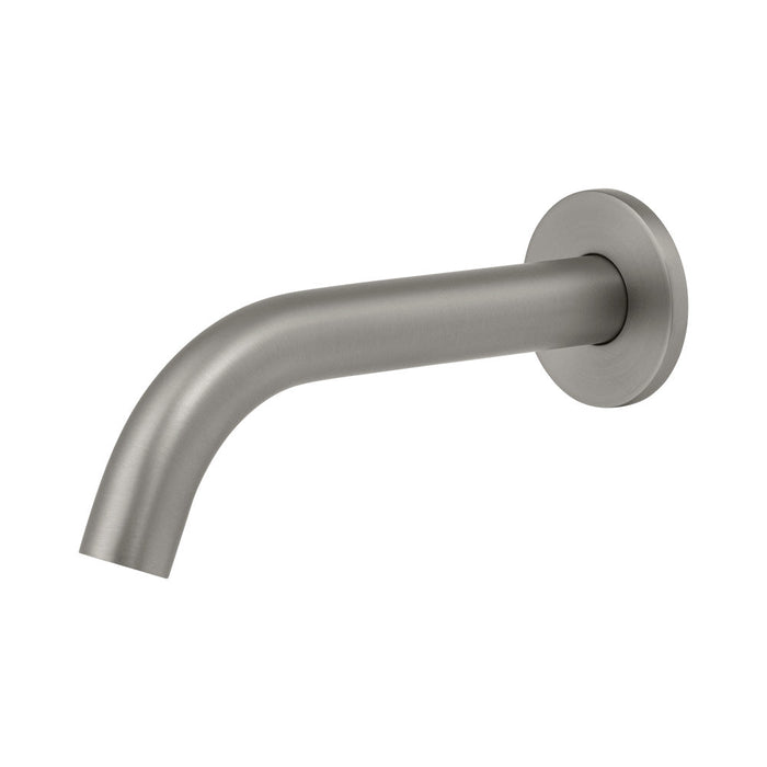 Mixx Anise Wall Basin Spout 180mm - Gun Metal-Blue Leaf Bathware &amp; Tiles