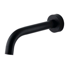 Mixx Anise Wall Basin Spout 180mm - Matt Black-Blue Leaf Bathware &amp; Tiles