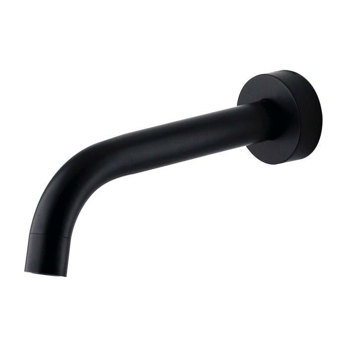 Mixx Anise Wall Basin Spout 180mm - Matt Black-Blue Leaf Bathware &amp; Tiles