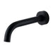Mixx Anise Wall Basin Spout 180mm - Matt Black-Blue Leaf Bathware &amp; Tiles