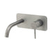 Mixx Anise Wall Plate Mixer 250mm Spout - Gun Metal-Blue Leaf Bathware &amp; Tiles