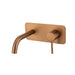 Mixx Anise Wall Plate Mixer With 180mm Spout Trim Kit - Brushed Bronze-Blue Leaf Bathware &amp; Tiles