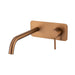 Mixx Anise Wall Plate Mixer With 250mm Spout - Brushed Bronze-Blue Leaf Bathware &amp; Tiles