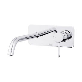 Mixx Anise Wall Plate Mixer With 250mm Spout Trim Kit - Chrome-Blue Leaf Bathware &amp; Tiles