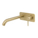 Mixx Anise Wall Tub Mixer - Brushed Gold-Blue Leaf Bathware &amp; Tiles