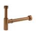 Mixx Brass Bottle Trap Round - Brushed Bronze-Blue Leaf Bathware &amp; Tiles