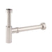 Mixx Brass Bottle Trap Round - Brushed Nickel-Blue Leaf Bathware &amp; Tiles