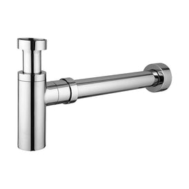 Mixx Brass Bottle Trap Round - Chrome-Blue Leaf Bathware &amp; Tiles