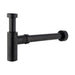 Mixx Brass Bottle Trap Round - Matt Black-Blue Leaf Bathware &amp; Tiles