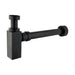 Mixx Brass Bottle Trap Square - Matt Black-Blue Leaf Bathware &amp; Tiles