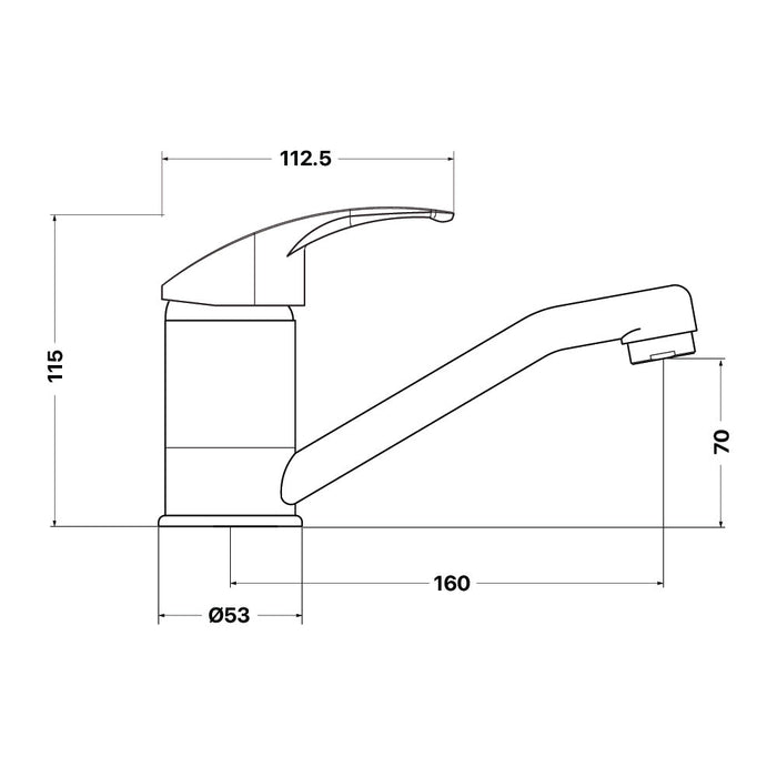 Mixx Cayenne Swivel Basin Mixer - Chrome-Blue Leaf Bathware &amp; Tiles