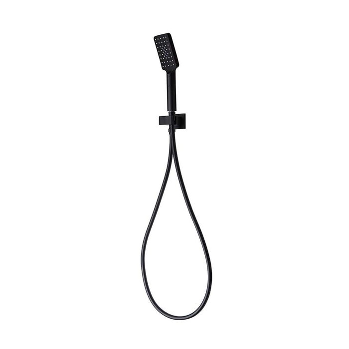 Mixx Chai 3 Spray Hand Shower Kit - Matt Black-Blue Leaf Bathware &amp; Tiles