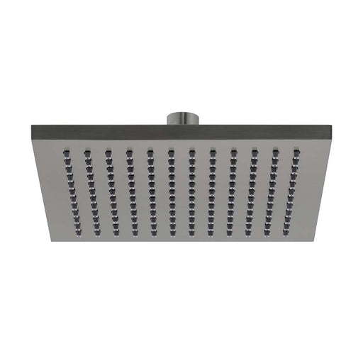 Mixx Chai ABS Shower Head 200mm - Gun Metal-Blue Leaf Bathware &amp; Tiles